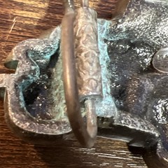 Vintage 1978 « 4×4 » 3D Pewter Jeep Bergamot Brass Works Belt Buckle # J-39