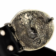 King Lion German silver belt buckle, Animal head, handmade lion belt buckle