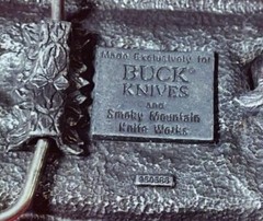Belt Buckle Buck Knives Pewter Four Generations Smoky Mountain Knife Works