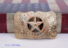 WESTERN COWBOY COWGIRL CHAMPION GLOD TEXAS RANGER STAR RODEO TROPHY BELT BUCKLE