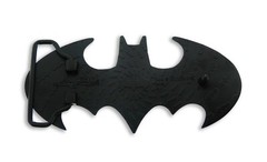 Batman belt buckle Halloween Costume DIE CUT JET BLACK DC Comics Men AUTHENTIC