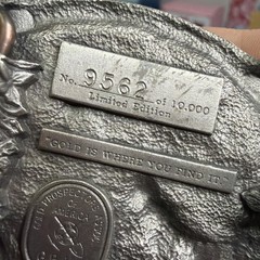 Vintage GPAA Gold Prospectors Belt Buckle Limited Edition 9562/10000 3in America