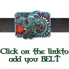 Chinese Dragon Belt Buckle Biker Gothic Metal Pewter Finish Calendar Martial