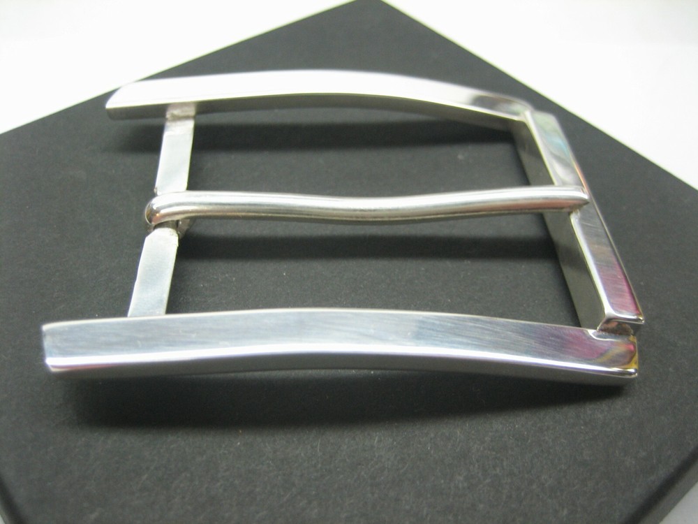 STERLING SILVER 925 BUCKLE AVAILABLE FOR 1&Prime; 1-1/8&Prime; 1-1/4&Prime; 1-3/8&Prime; 1-1/2&Prime; BELTS
