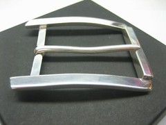 STERLING SILVER 925 BUCKLE AVAILABLE FOR 1&Prime; 1-1/8&Prime; 1-1/4&Prime; 1-3/8&Prime; 1-1/2&Prime; BELTS