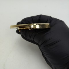 Vintage Georgia Tech Yellow Jackets Belt Buckle BUZZ Black Enamel Made In USA
