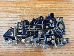 Train Belt Buckle The Great American Buckle Company 1980 Limited Edition Vintage