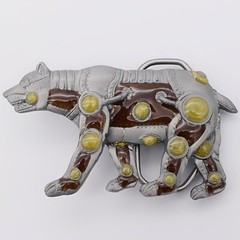 Robotic Bear Scifi Alien Steampunk Novelty Gift Belt Buckle (New)