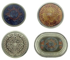 Aztec Calendar Belt Buckle Mayan NATIVE AMERICAN indigenous peoples day Costumes
