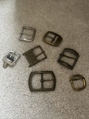 Mixed Belt Buckle Lot Of 7 Vintage MCM pre-owned men&rsquo;s belt buckles Levi’s