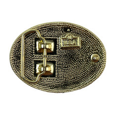 Vintage Shriners Masonic Crescent Moon Scimitar Star Metal Belt Buckle A