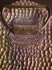 Vintage Belt Buckle Eagle Native American Tribal Diamond Cuts ISS Made In USA