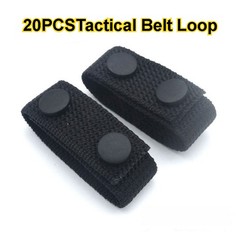 20Pcs Tactical Belt Keepers Nylon Duty Belt Loop Snaps For Police Security Guard