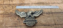 VINTAGE KAWASAKI EAGLE TOPPER BADGE BELT BUCKLE