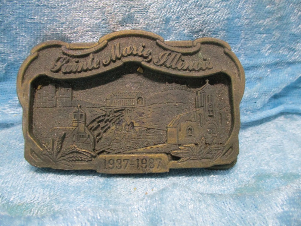 Saint Marie, Illinois Belt Buckle