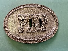 PIMP Word Statement Silver Color Hip Hop Punk Street Novelty Belt Buckle