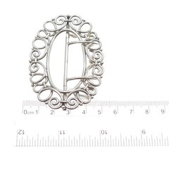 THOMAS F. BROGAN CO. 925 Sterling Silver Antique Art Deco Spiral Belt Buckle