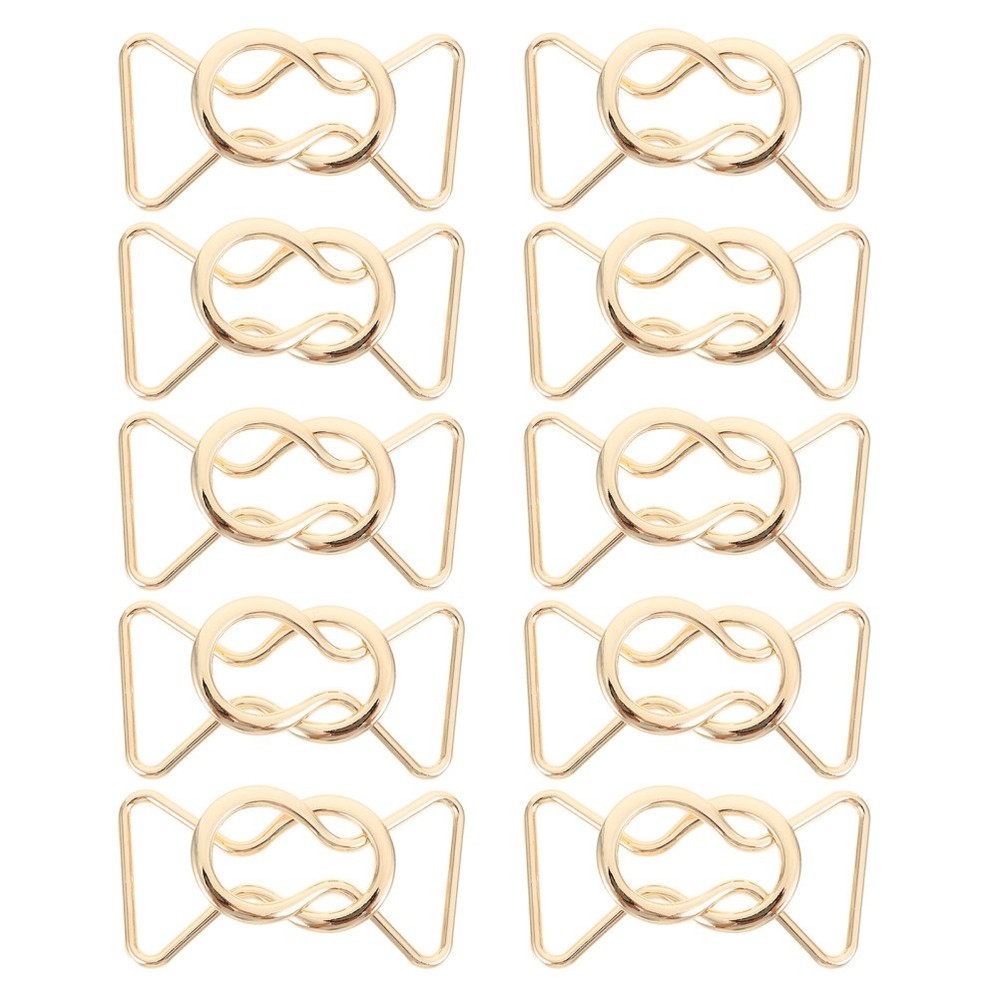 10 Pairs Alloy Suspender Buckle Winter Coat Belt Buckles Clothing Decors