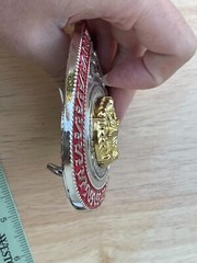 Western Buckle Oval Gold Silver Red Lone Star Texas Cowboy 2 » Hebillas Vaqueras