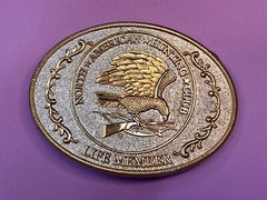 North American Hunting Club Life Member 2-Tone Belt Buckle, Perfect Gift Idea!