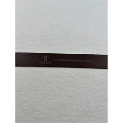 Levi&rsquo;s Men&rsquo;s Dark Brown Leather Belt with Brushed Metal Buckle 34&Prime;