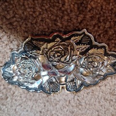 Triple Rose Belt Buckle Y2K Famous Stars & Straps Travis Barker Blink 182