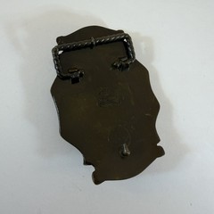 RainTree Grand Ole Opry Metal Brushed Suede Western Belt Buckle 3.75 Inch 1970’s
