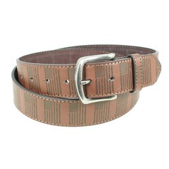 BC Belts USA Distressed Large (36-38&Prime; Waist), Brown – Vertical Usa Flag