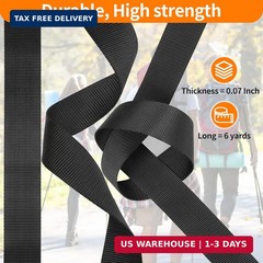 BEYOURD 2&Prime; Heavy-Duty Buckle & Straps Set: 6-Pack Side Release Plastic Buckles,