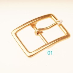 Quality Solid Brass Pin Buckle for Men Women Leathercraft DIY Belt 38/40mm gold