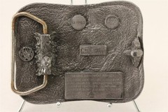 1986 Bergamot Brass Works The Right To Keep and Arm Bears Belt Buckle Never Used