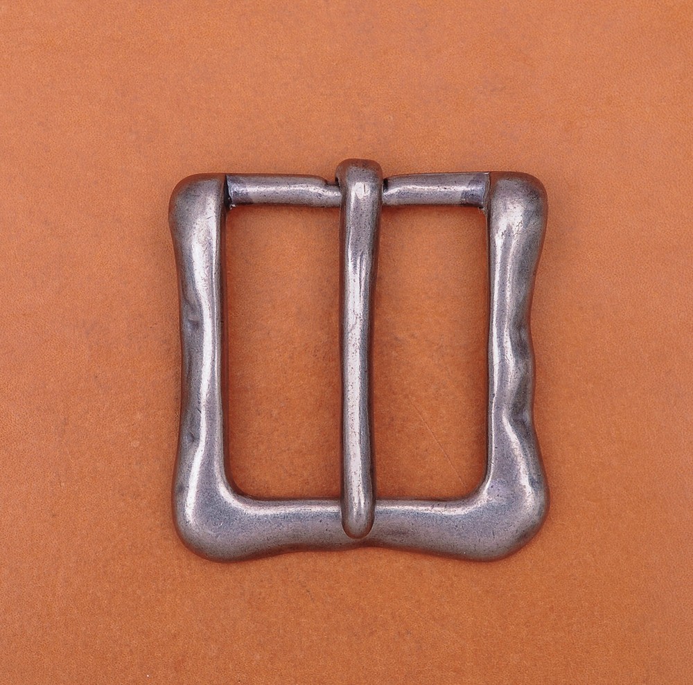 Biker Heavy Duty Solid Antique Prong Single Pin Buckle For 35MM Veg Leather Belt