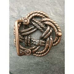 Knot Belt Buckle, Celtic Gordian Knot Buckle, Antique Copper Rope Design Buckle