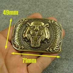Heavy duty Brass “ Tiger ” Belt Buckles For 1.5&Prime; Plate Pin Buckle Z202