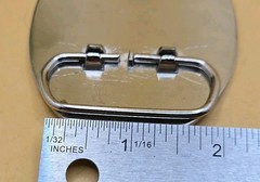 NORTH AMERICAN HUNTING CLUB LIFE MEMBER SILVER & GOLG STYLE BELT BUCKLE *NOS*