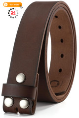 CHAOREN Western Belts for 36-38 (Fits Pants Size 34-36), Full Grain Coffee