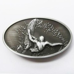 Surfer 3D Surfing Ocean Wave Beach Surf Metal Belt Buckle