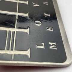 HIM Band Love Metal Belt Buckle: Used, Silver And Black, Rare, Vintage