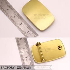 1 1/2&Prime; 38mm Heavy Duty Smooth Solid Brass Blank Belt Buckle, Blank Belt Buckle