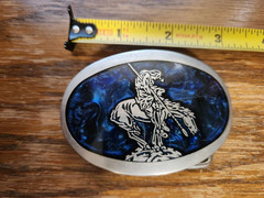 End of the Trail Belt Buckle