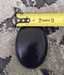 Arango Leather Mexico Black Leather Belt Buckle 3 1/2&Prime; X 2 1/2&Prime;