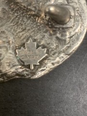 Western Horse Blue Ted Silver Metal Belt Buckle