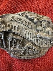 Arroyo Grande Buckle Co. American Oil Worker Belt Buckle 1989 LE 310/5000