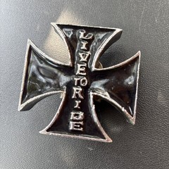 IRON CROSS/SKULL maltese cross chopper motorcycle outlaw biker Paperweight??