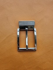 3.8CM White 100% Genuine Exotic Leather Skin Men Belt Buckle-Handmade-Customize