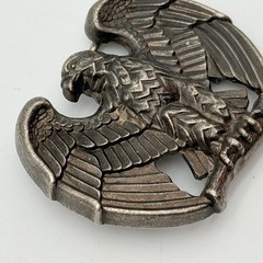 Vintage Avon Silver Tone Eagle Belt Buckle Patriotic Americana Western Biker