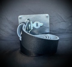 “Marked by the Cross” Belt Buckle Gothic Industrial Cross OOAK Darren McNeese