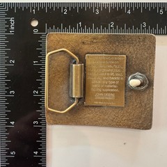 John Deere 310D Backhoe Belt Buckle Vintage Brass Heavy Equipment 1994Tractor