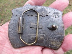 Vintage Limited Edition Ford 3 1/4&Prime;x2 1/2&Prime; Belt Buckle (1976) made in USA