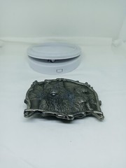 Vtg. Great American Products Pewter 3 Wolves Belt Buckle. Intricate. Heavy